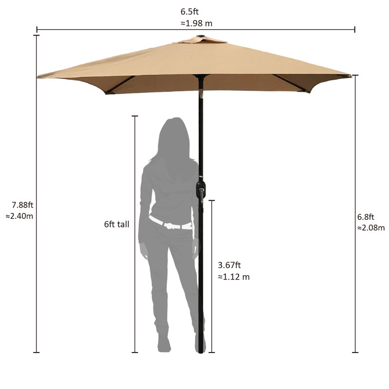 Sol 72 Outdoor™ Boligee 78'' Square Market Umbrella & Reviews Wayfair